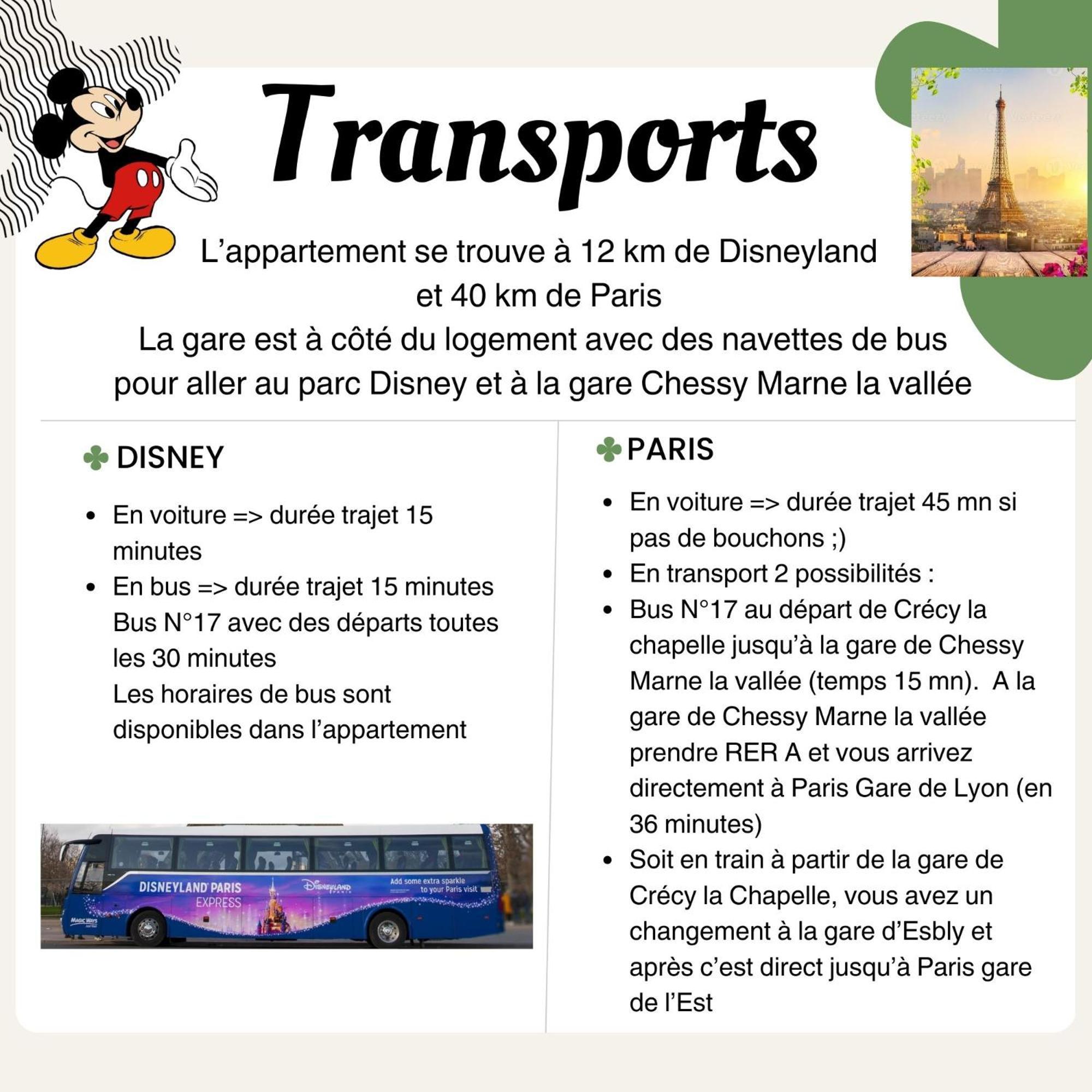 Appartement Studio O Fil De L'O A 12 Kilometres De Disneyland Paris Crecy-la-Chapelle Exterior foto